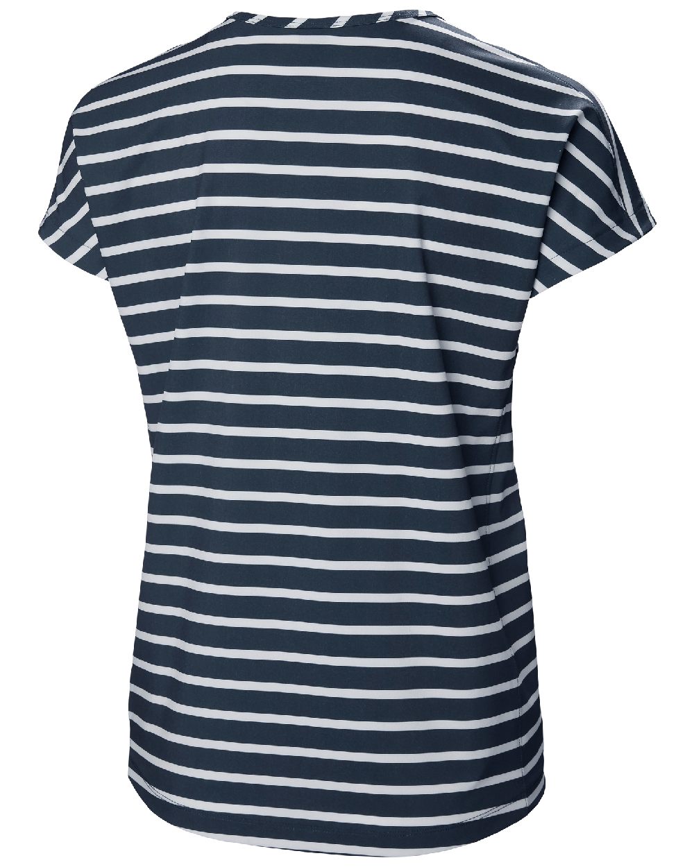 Navy Stripe coloured Helly Hansen Womens Thalia Summer Top on white background 