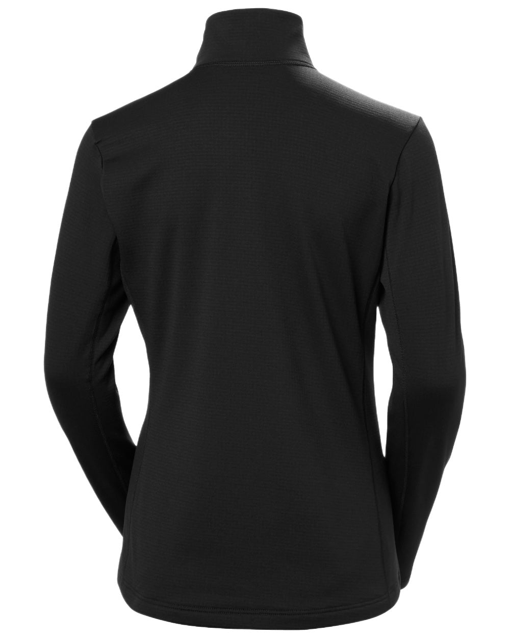 Black Coloured Helly Hansen Womens Versalite Half Zip Fleece on White Background
