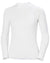 White coloured Helly Hansen Womens Waterwear Rashguard on white background #colour_white