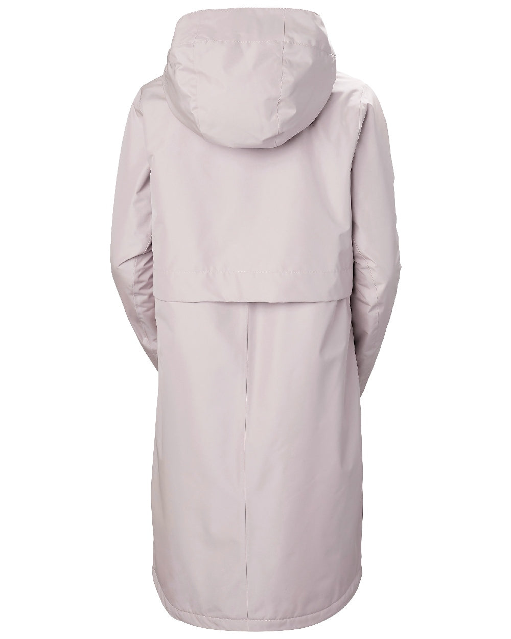 Dusty Syrin coloured Helly Hansen Womens Aspire Rain Coat on white background 