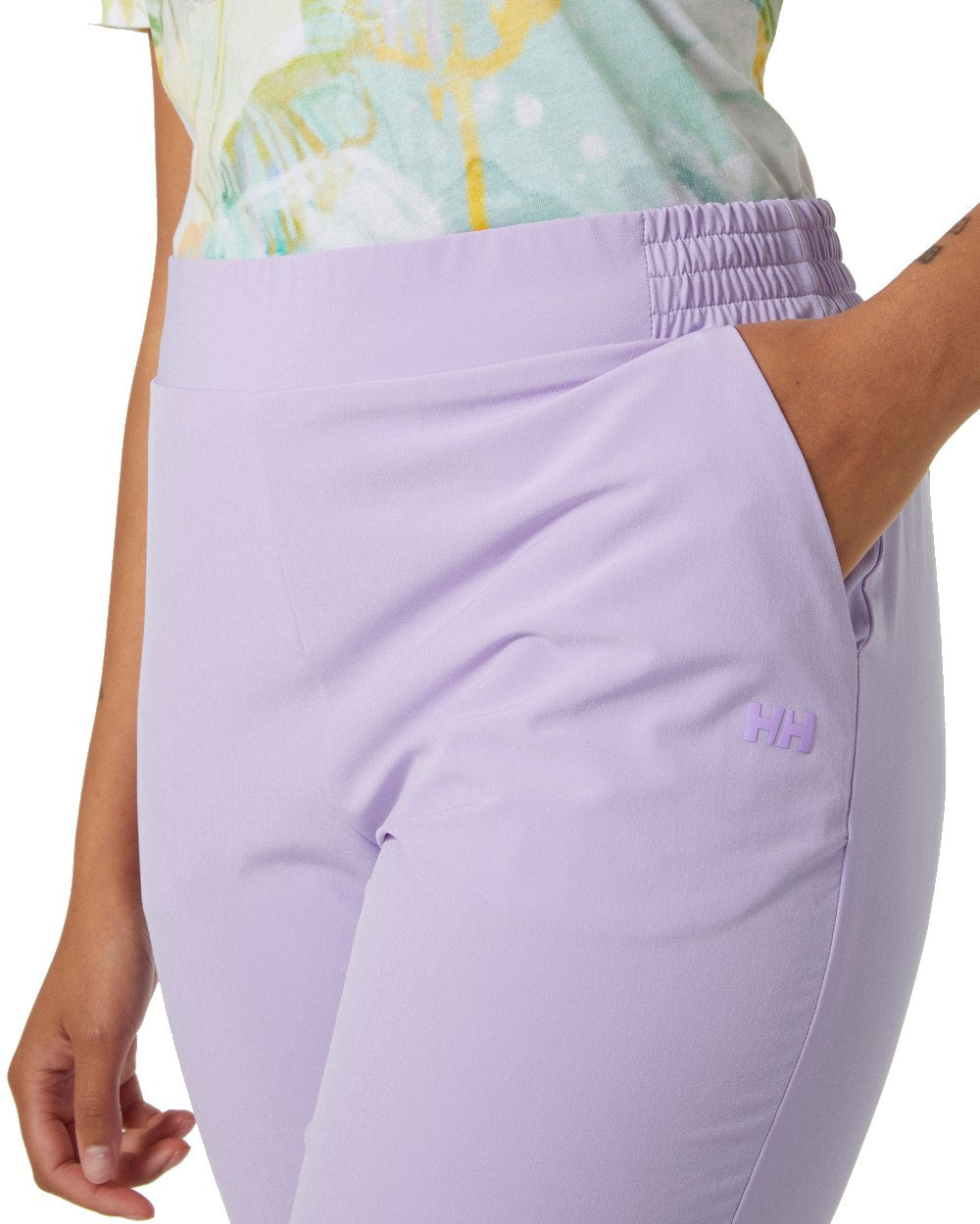 Heather coloured Helly Hansen Womens Thalia Pant 2.0 on white background 