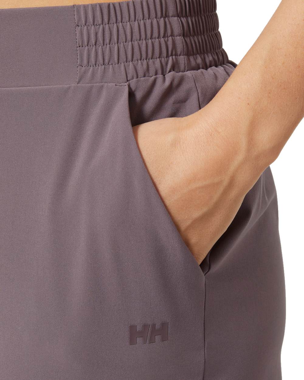 Sparrow Grey coloured Helly Hansen Womens Thalia Pant 2.0 on white background 