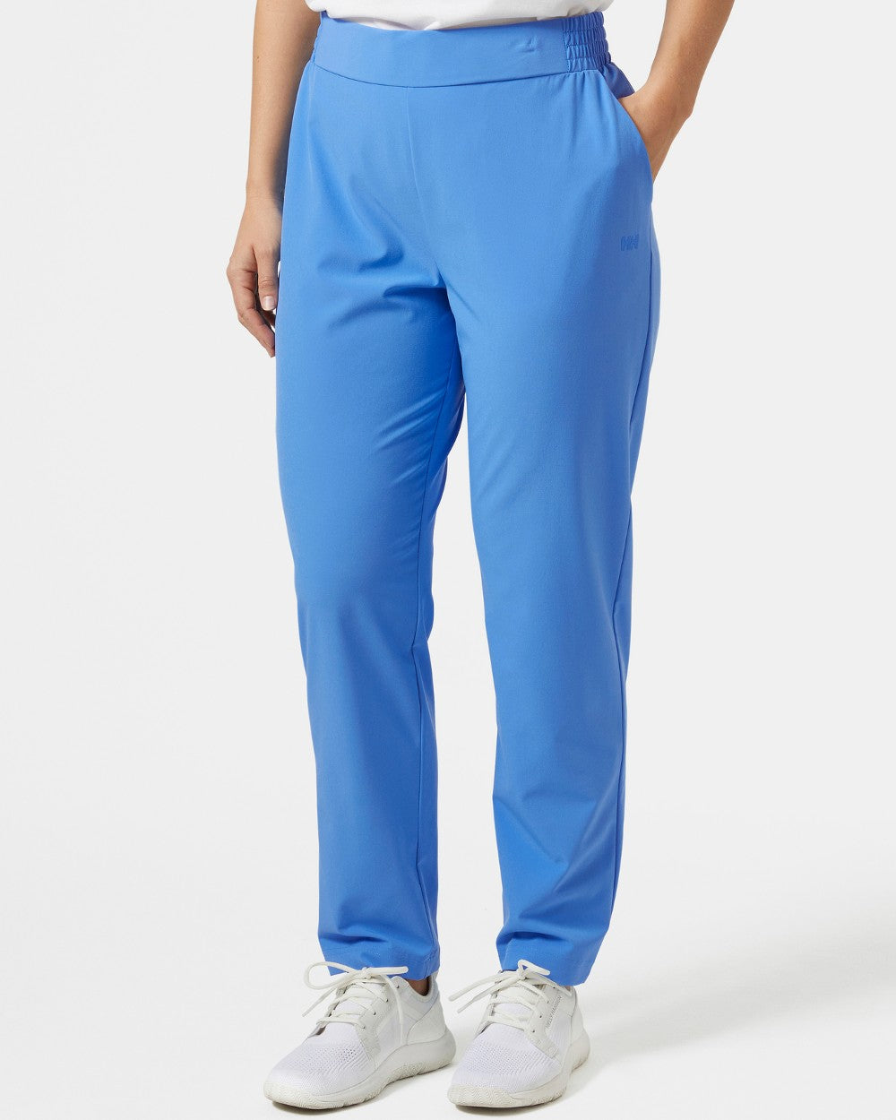 Ultra Blue coloured Helly Hansen Womens Thalia Pant 2.0 on grey background 