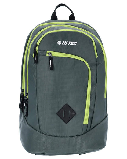 Jungle Green Coloured Hi-Tec Commute 26L Backpack On A White Background 