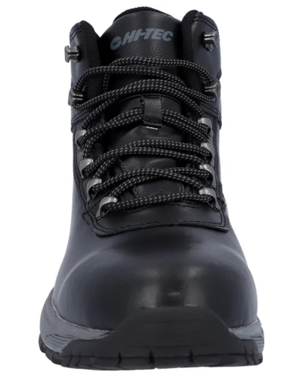 Black Coloured Hi-Tec Eurotrek Lite Waterproof Hiking Boots On A White Background 