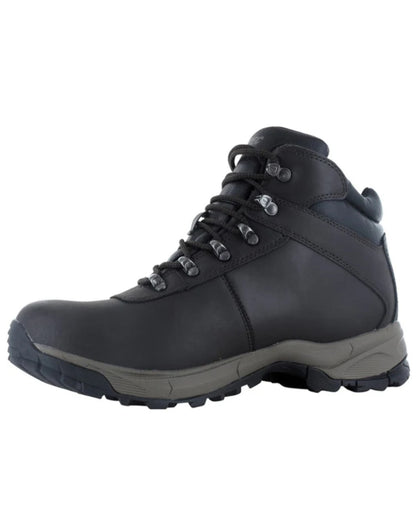 Dark Chocolate Coloured Hi-Tec Eurotrek Lite Waterproof Hiking Boots On A White Background 