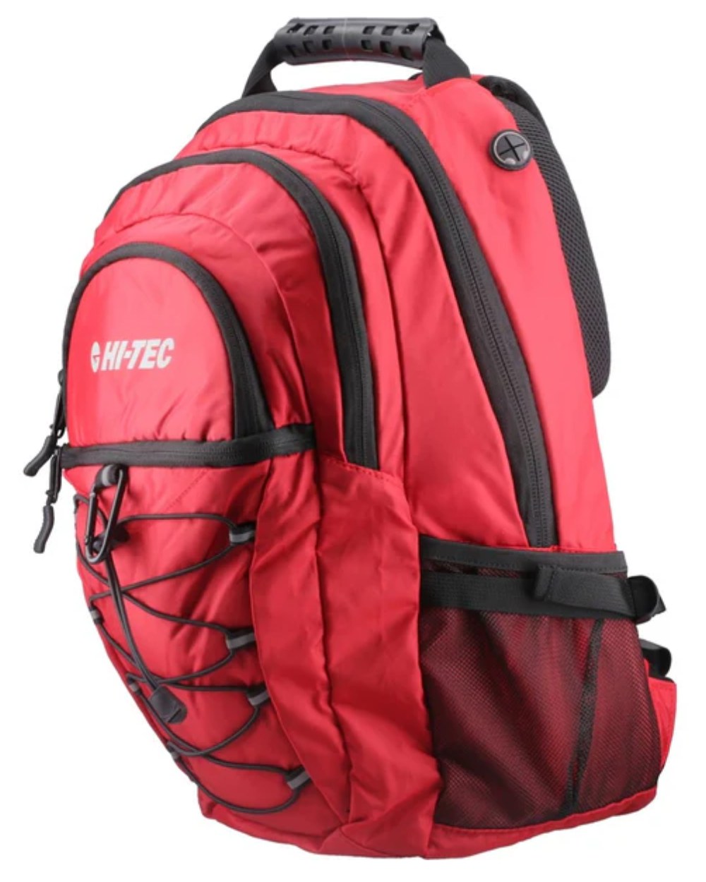 Molten Lava Coloured Hi-Tec Glencoe Backpack On A White Background 