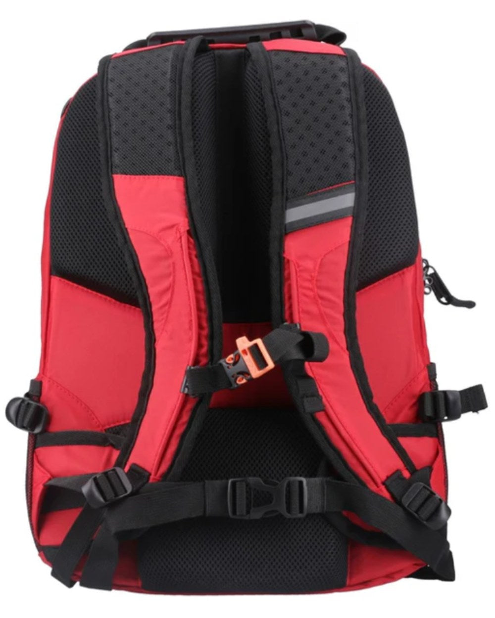 Molten Lava Coloured Hi-Tec Glencoe Backpack On A White Background 