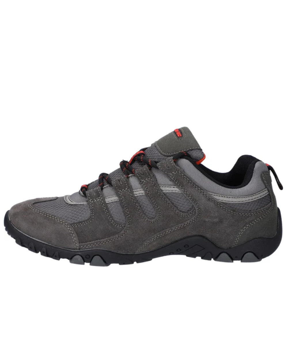 Grey Coloured Hi-Tec Mens Quadra II Shoes On A White Background 