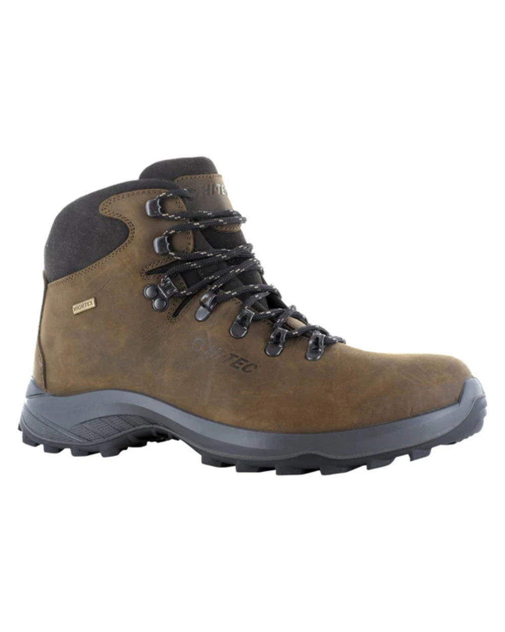 Brown Coloured Hi-Tec Mens Ravine Lite Boots On A White Background