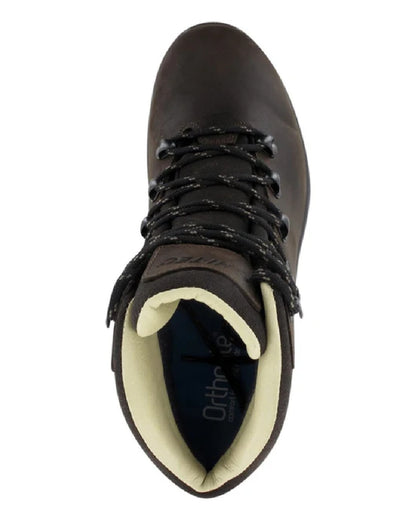 Brown Coloured Hi-Tec Mens Ravine Pro Boots On A White Background