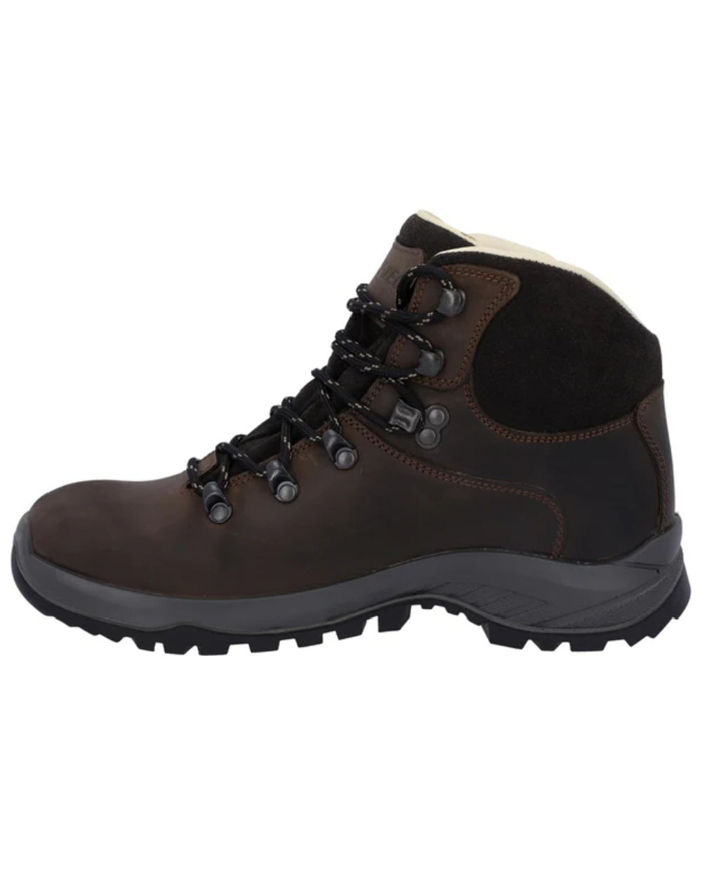 Brown Coloured Hi-Tec Mens Ravine Pro Boots On A White Background