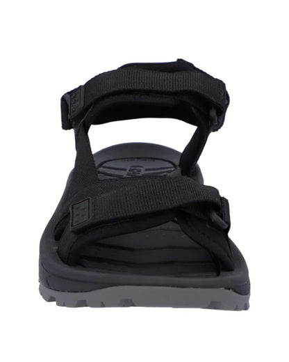 Black Grey Coloured Hi-Tec Mens Sierra Sandals On A White Background 