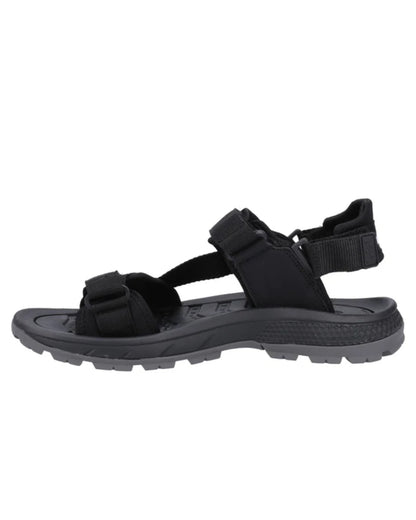 Black Grey Coloured Hi-Tec Mens Sierra Sandals On A White Background 