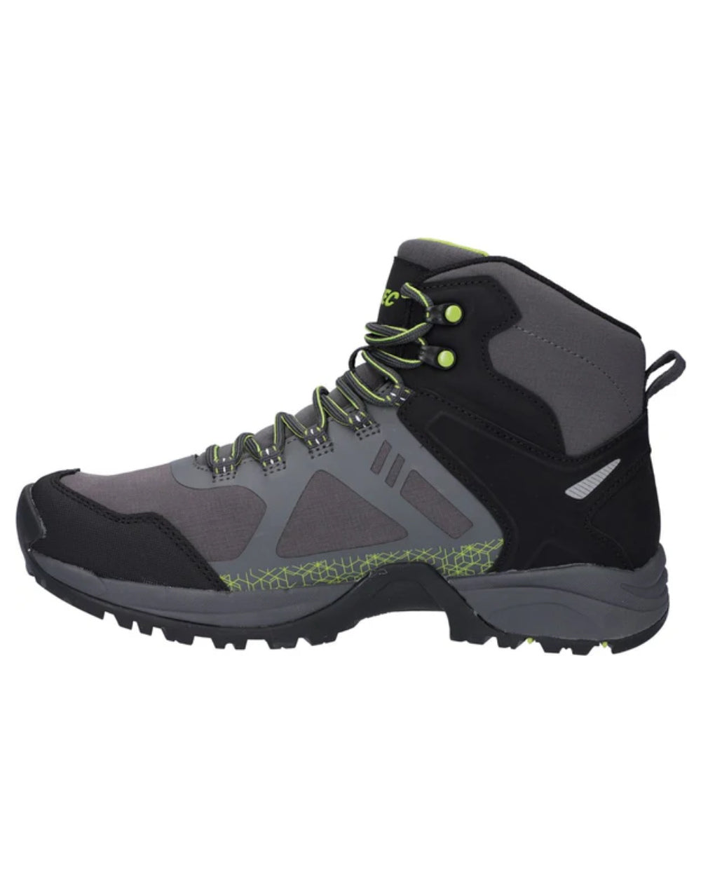 Grey Coloured Hi-Tec Mens V-Lite Psych Boots On A White Background 