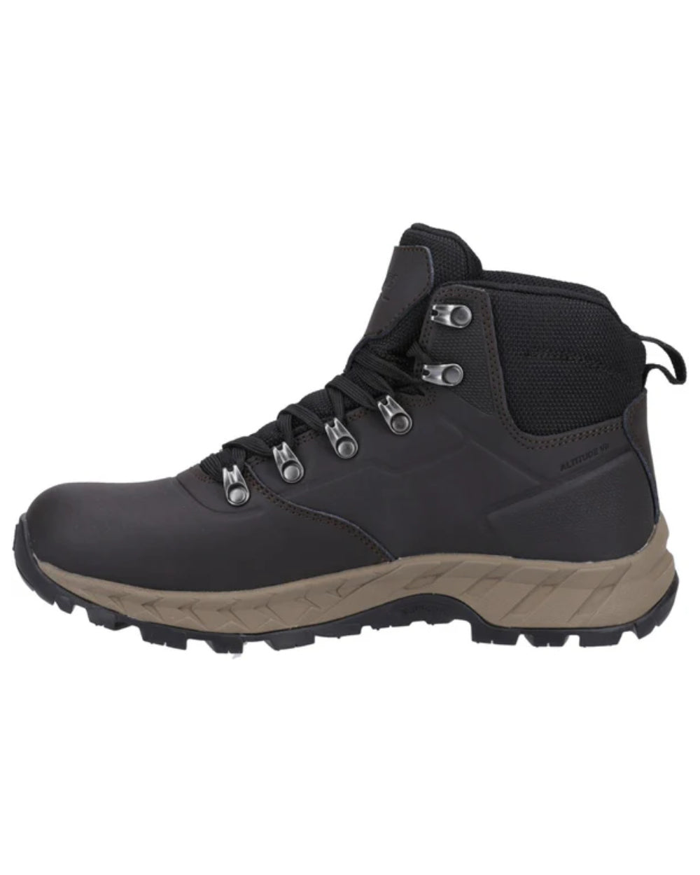 Brown Coloured Hi-Tec Womens Altitude VII Waterproof Hiking Boots On A White Background