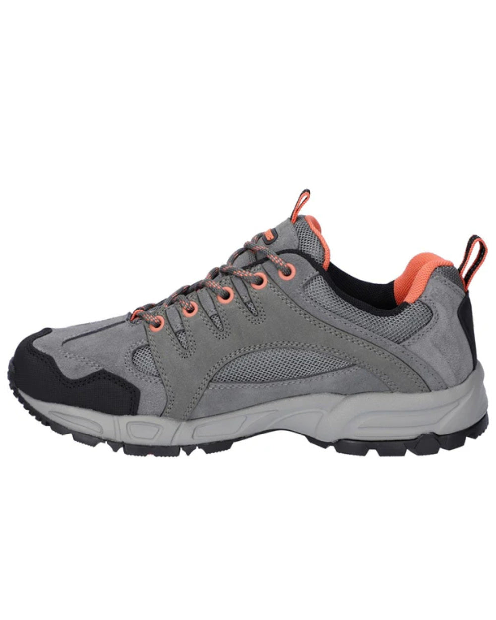 Grey Coloured Hi-Tec Womens Auckland Lite Shoes On A White Background