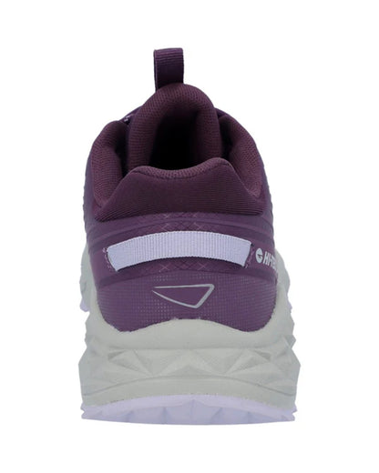 Purple Coloured Hi-Tec Womens Fuse Trail Low Trainers On A White Background 