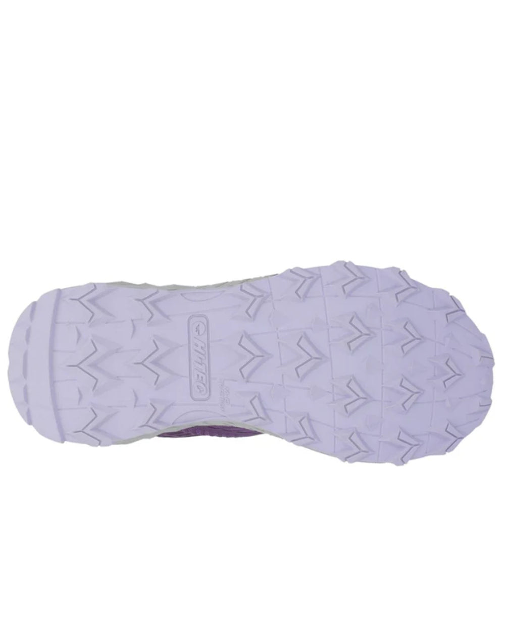 Purple Coloured Hi-Tec Womens Fuse Trail Low Trainers On A White Background 