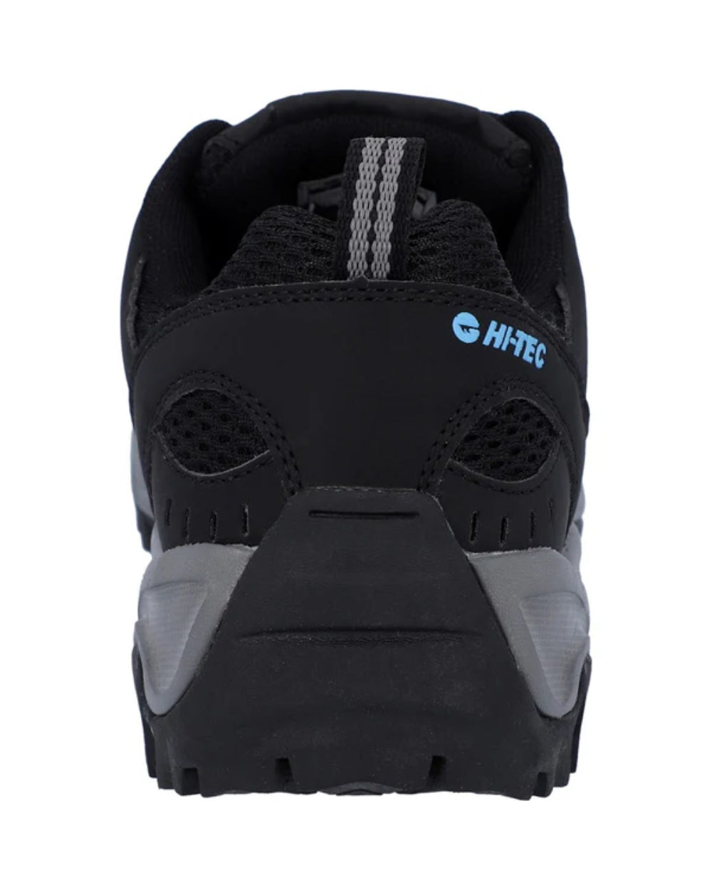 Black Coloured Hi-Tec Womens Jaguar Shoes On A White Background 