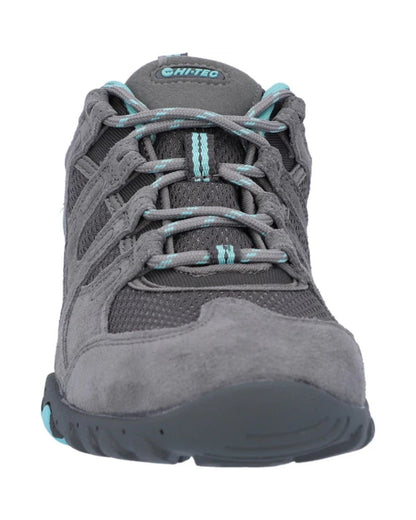 Grey Coloured Hi-Tec Womens Quadra II Shoes On A White Background