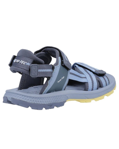 Blue Coloured Hi-Tec Womens Sierra Sandals On A White Background 