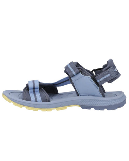 Blue Coloured Hi-Tec Womens Sierra Sandals On A White Background 