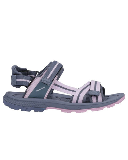 Purple Coloured Hi-Tec Womens Sierra Sandals On A White Background 