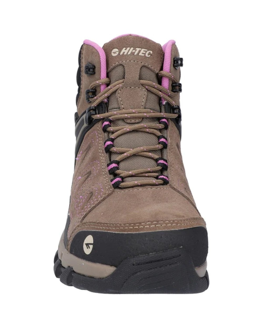 Brown Coloured Hi-Tec Womens V-Lite Explorer Waterproof Hiking Boots On A White Background 