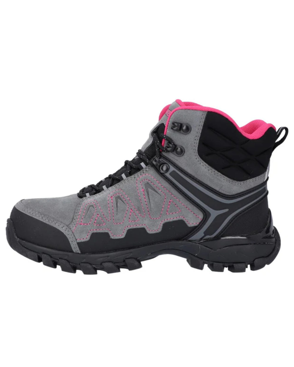 Grey Coloured Hi-Tec Womens V-Lite Explorer Waterproof Hiking Boots On A White Background 