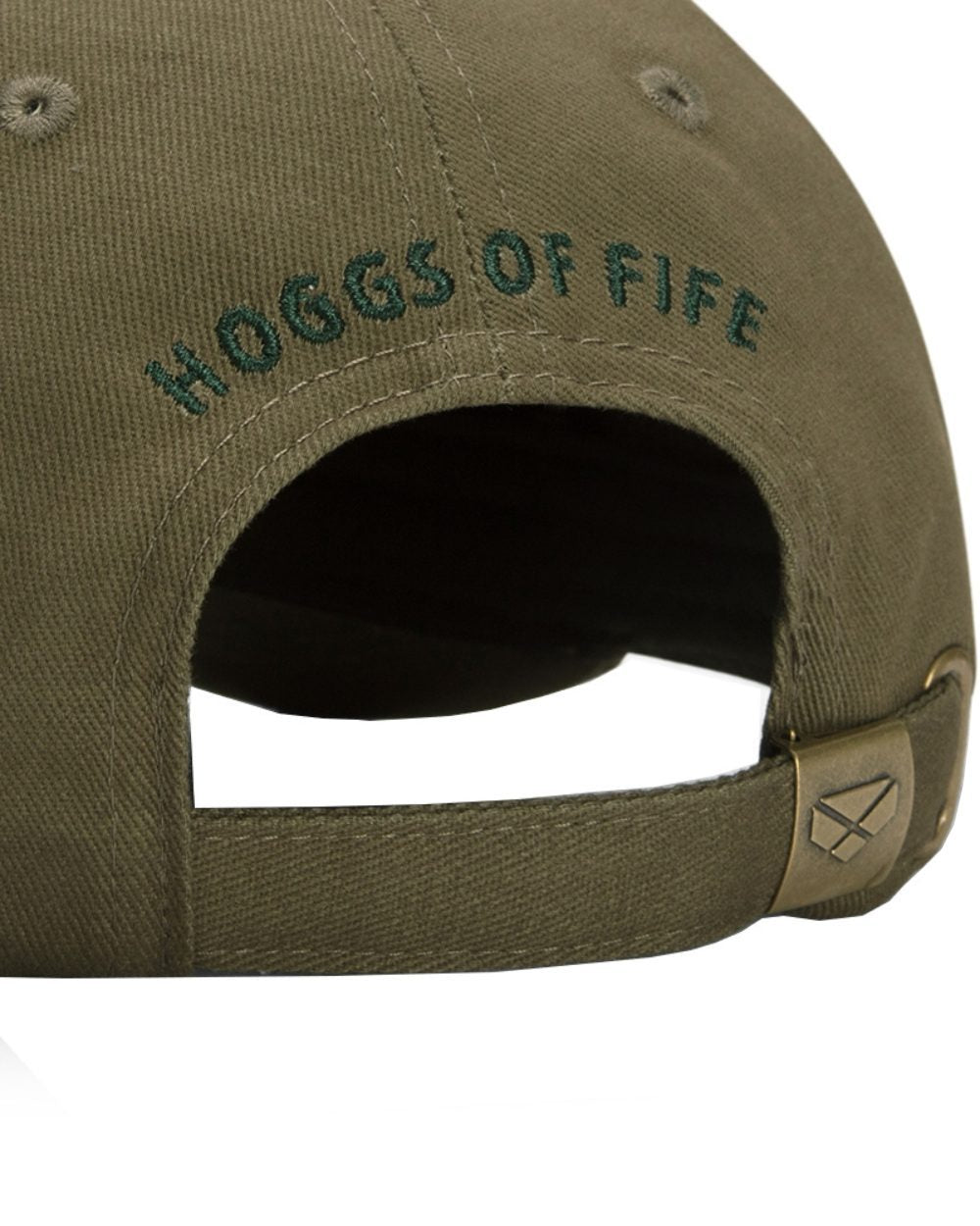 Olive Coloured Hoggs of Fife 1888 Baseball Cap On A White Background 