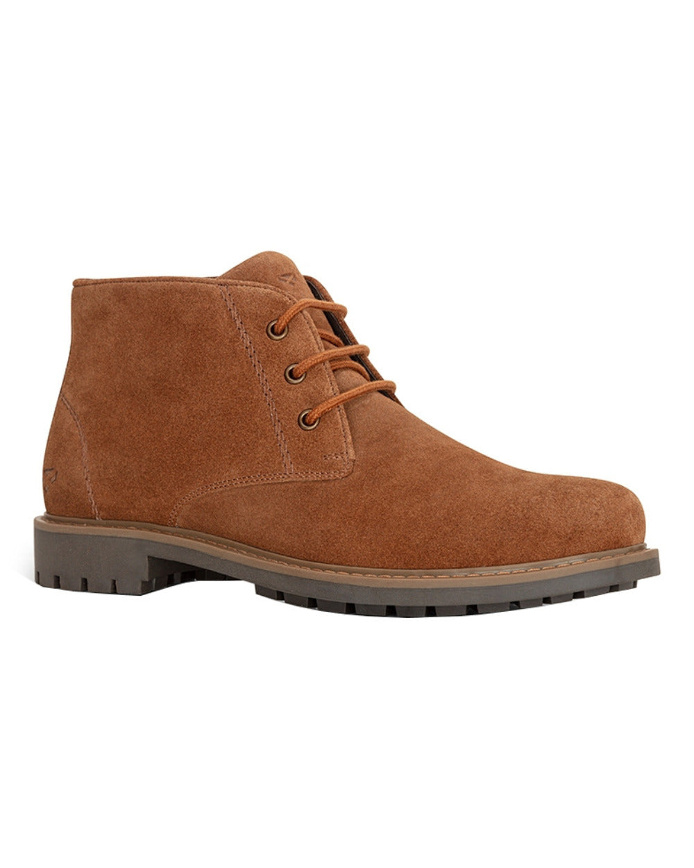 Coffee Suede Coloured Hoggs of Fife Clayton Chukka Boots On A White Background 