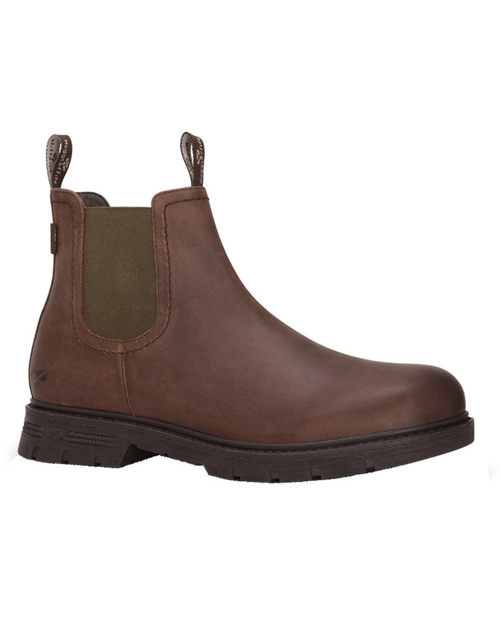 Dark Brown Coloured Hoggs of Fife Dalmeny Dealer Boots On A White Background 