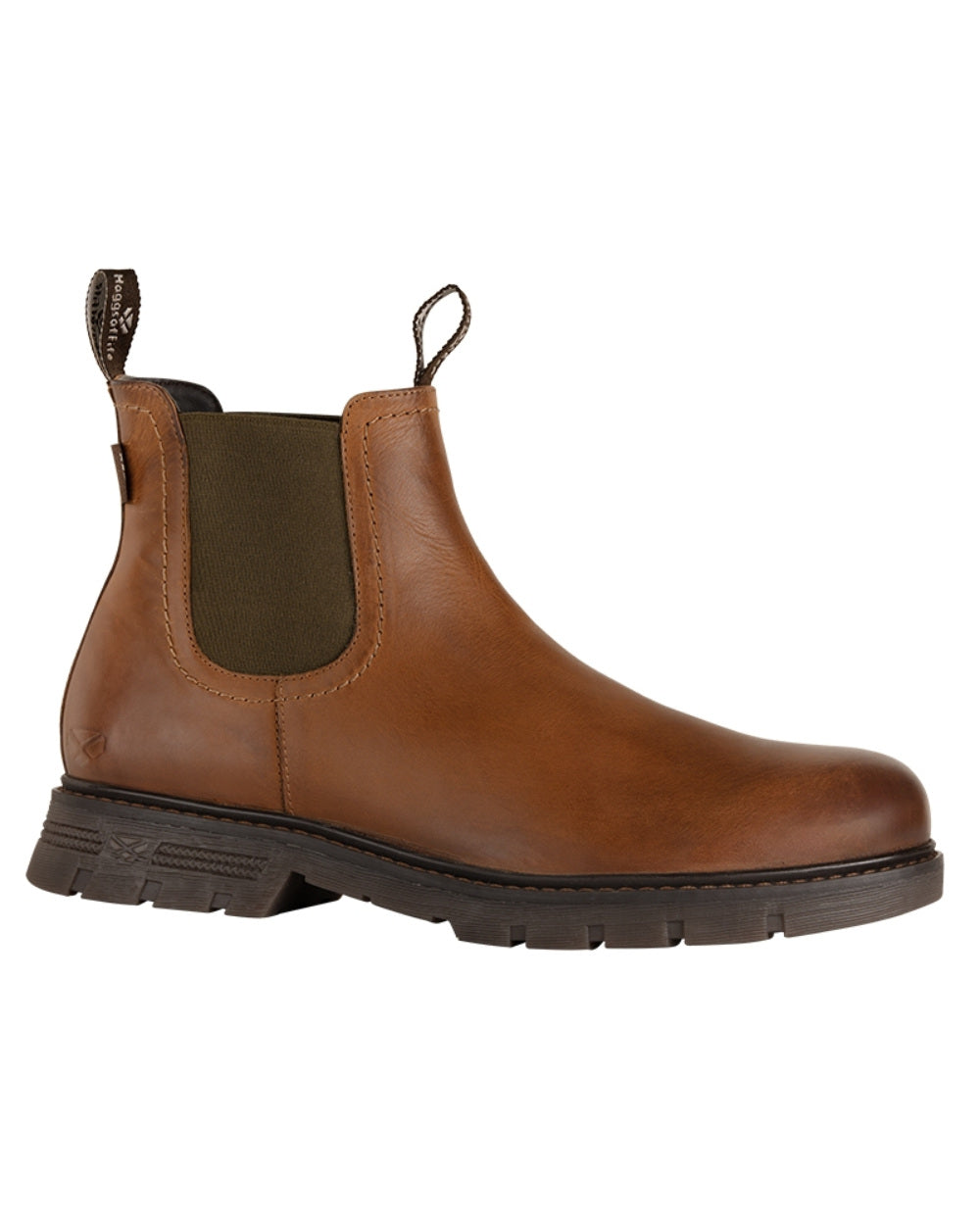 Tan Coloured Hoggs of Fife Dalmeny Dealer Boots On A White Background 