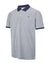 Grey Marl coloured Hoggs of Fife Largs Pique Polo Shirt on white background #colour_grey-marl