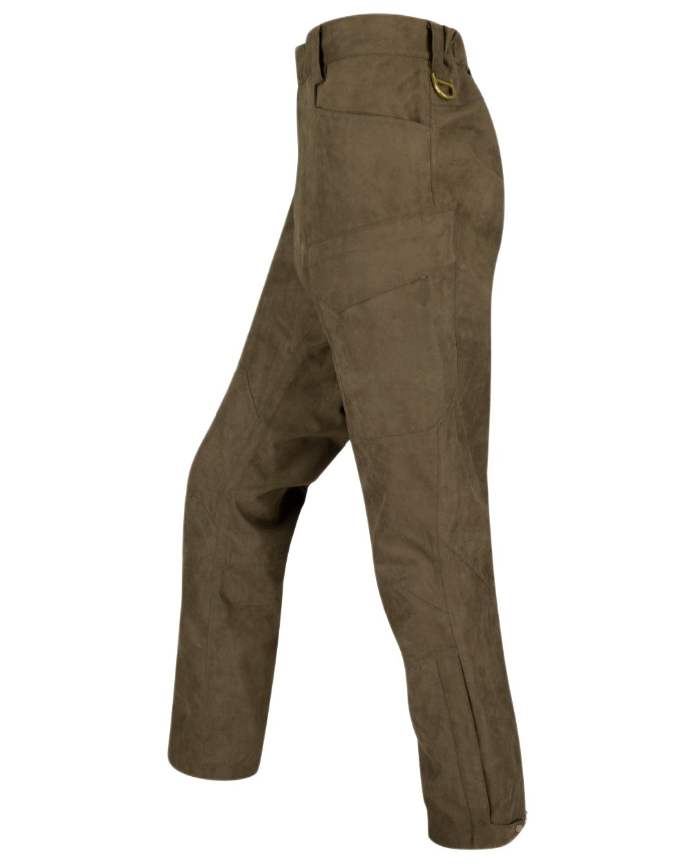 Brown Coloured Hoggs of Fife Mens Rannoch Lightweight Waterproof Shooting Trousers on White Background
