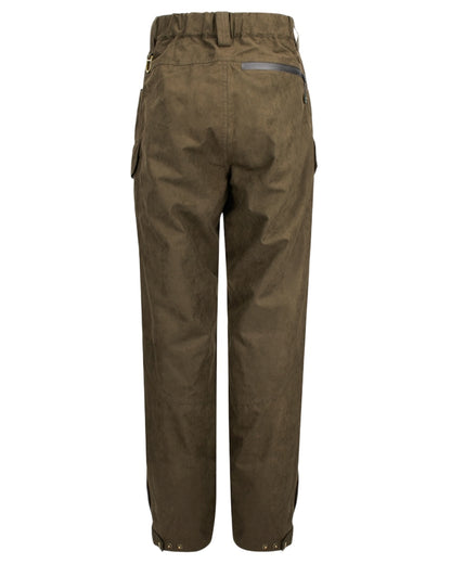 Brown Coloured Hoggs of Fife Mens Rannoch Lightweight Waterproof Shooting Trousers on White Background

