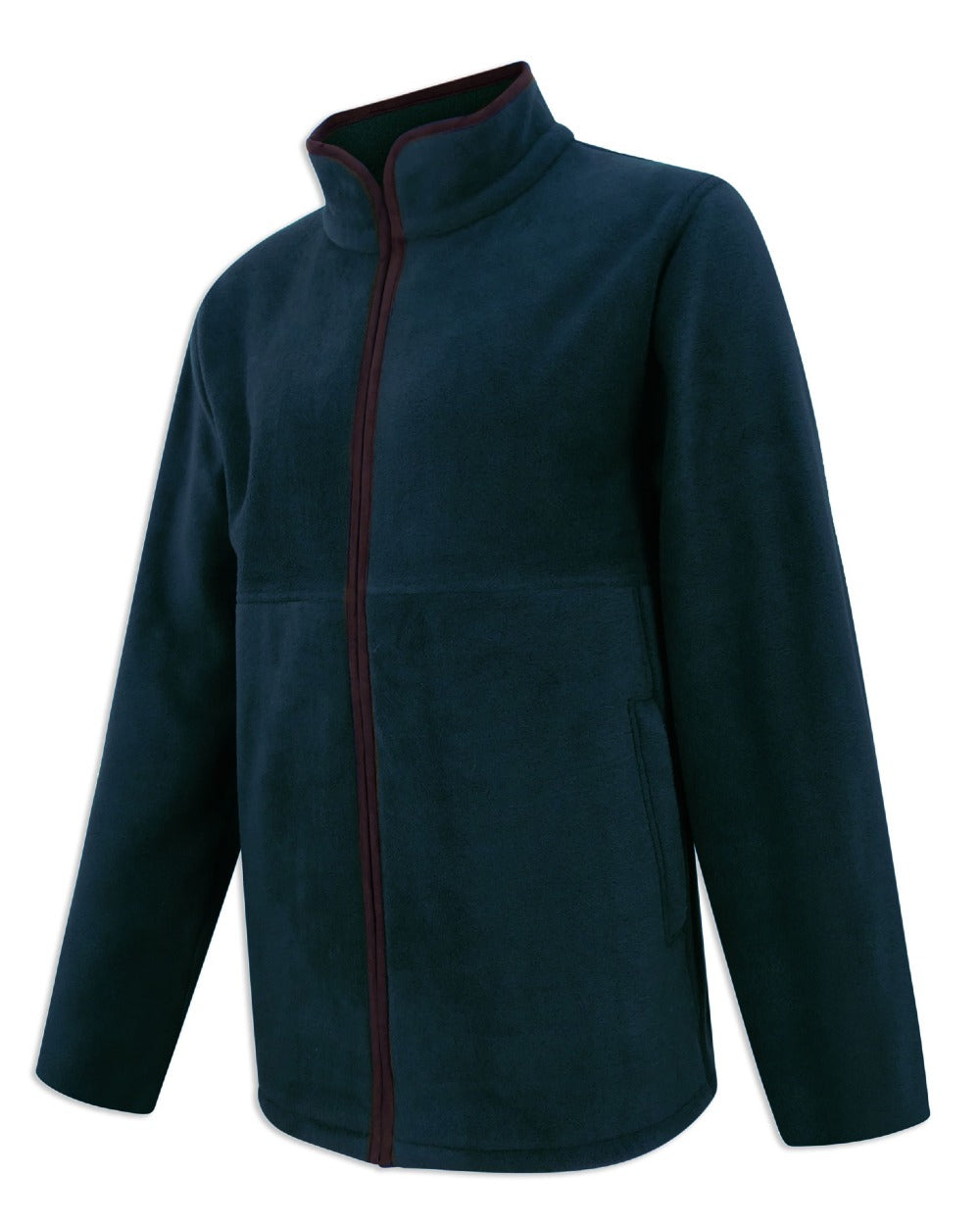 Midnight Navy Hoggs of Fife Stenton Technical Fleece Jacket on white background 