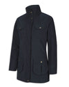 navy coloured Hoggs of Fife Struther Ladies Field Coat on white background #colour_navy