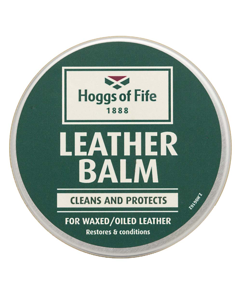 Hoggs of Fife Waxed Leather Balm Tin on White background