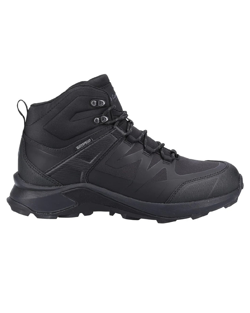 Black coloured Cotswold Horton Hiking Boots on white background 