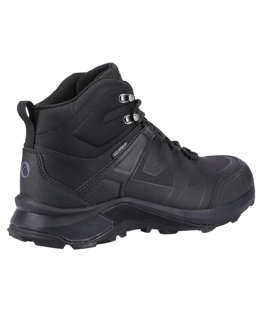 Black coloured Cotswold Horton Hiking Boots on white background 