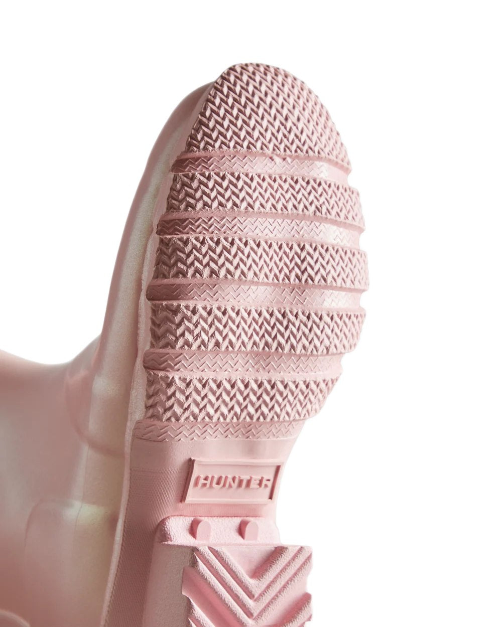 Belle Coloured Hunter Big Kids Original Pearlised Wellington Boots on White Background
