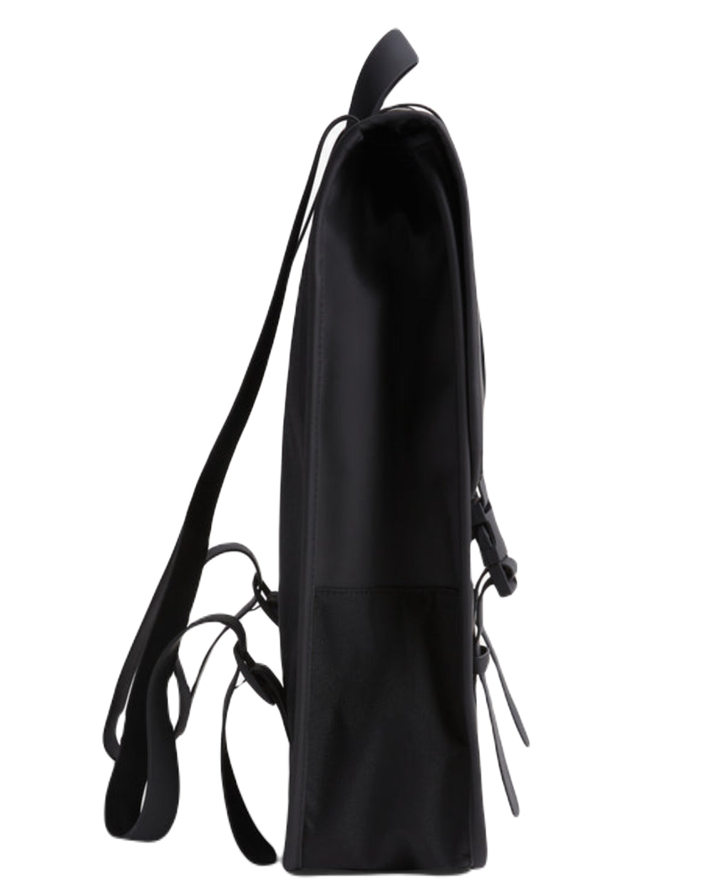 Black Coloured Hunter Downpour Shawlands Backpack on White Background
