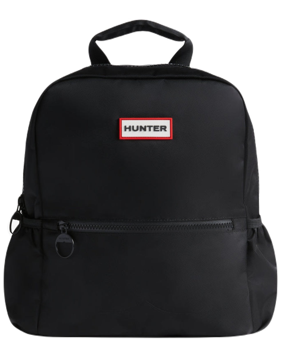 Black Coloured Hunter Iona Kids Nylon Backpack on White Background
