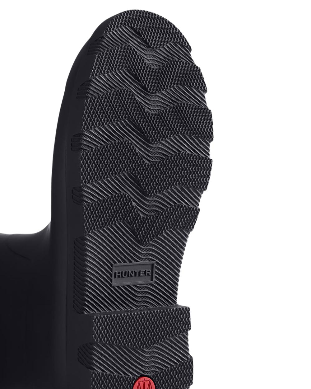 Hunter Navy Coloured Hunter Mens Downpour Tall Wellingtons on white background
