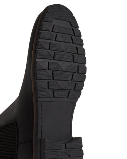 Black Coloured Hunter Mens Jura Dealer Boots on White Background
