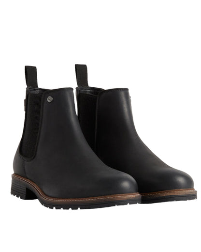 Black Coloured Hunter Mens Jura Dealer Boots on White Background
