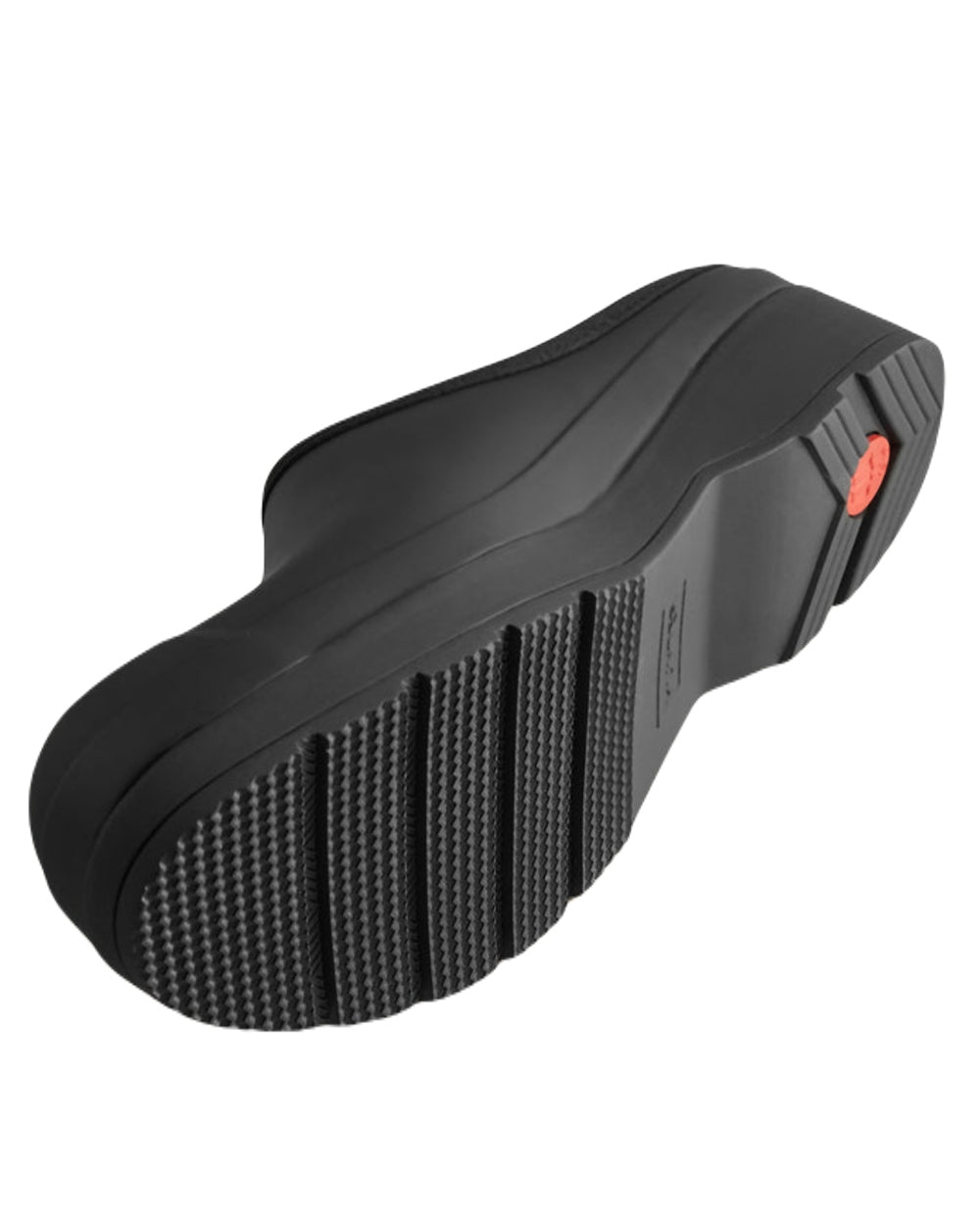 Black Coloured Hunter Mens Play Clogs on White Background
