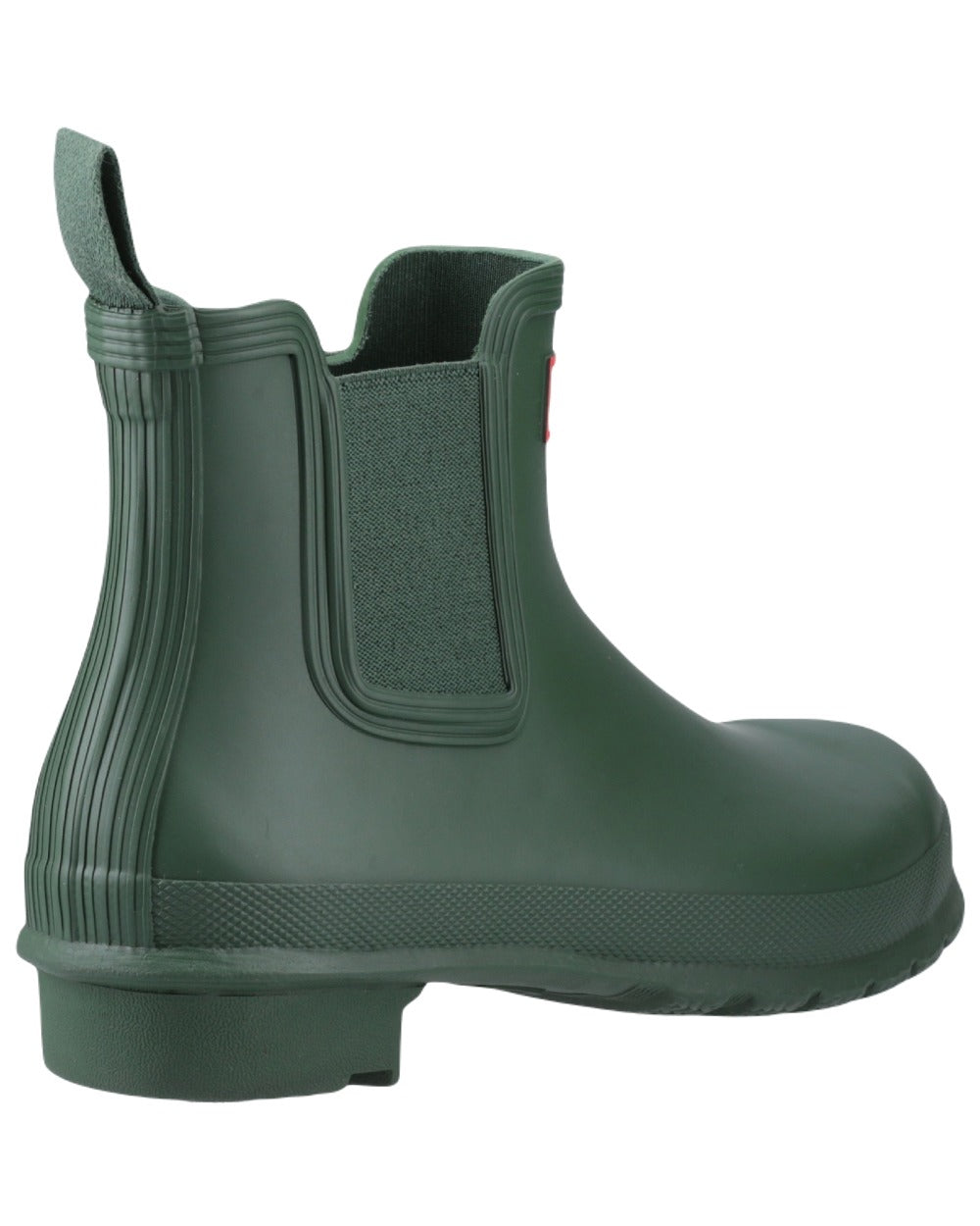 Hunter Green Coloured Hunter Womens Original Chelsea Boots on White Background

